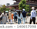 Foreign tourists visiting Japan 140657098