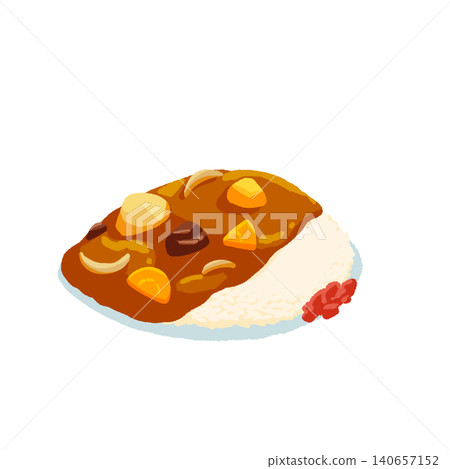 Curry and rice  140657152