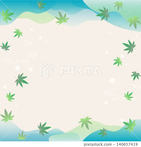 日式背景素材,以充滿夏日氣息的楓葉為特色。 日式背景素材,以充滿夏日氣息的楓葉為特色。 140657419
