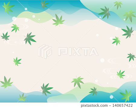 日式背景素材,以充滿夏日氣息的楓葉為特色。 日式背景素材,以充滿夏日氣息的楓葉為特色。 140657422