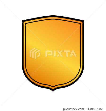 Simple shield-shaped label frame material Simple shield-shaped label frame material 140657465