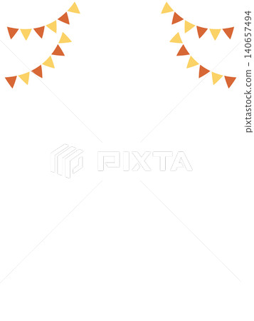 Simple and cute garland background material Simple and cute garland background material 140657494