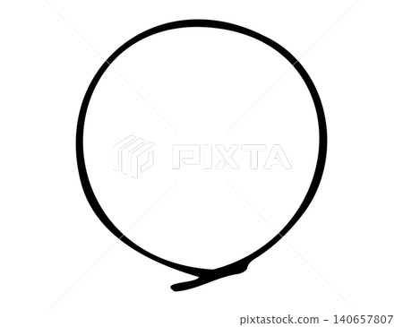 simple hand drawn circle simple hand drawn circle 140657807