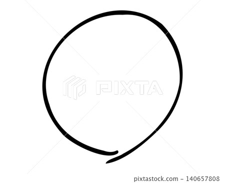 simple hand drawn circle simple hand drawn circle 140657808