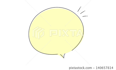 Simple and natural hand-drawn style speech bubble material Simple and natural hand-drawn style speech bubble material 140657814