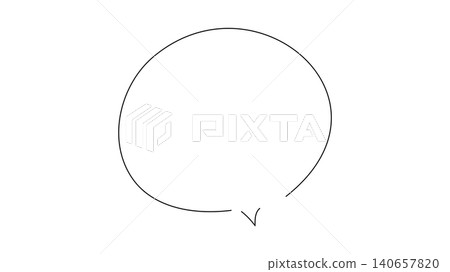 Simple and natural hand-drawn style speech bubble material Simple and natural hand-drawn style speech bubble material 140657820