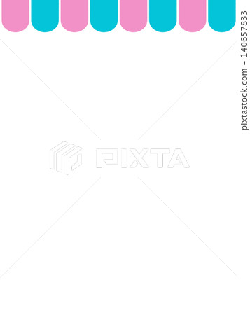 簡潔可愛的市場帳篷頂背景素材。 140657833