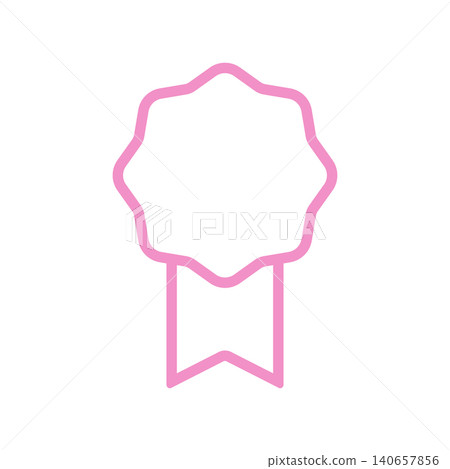 Simple and cute medal and ribbon frame material Simple and cute medal and ribbon frame material 140657856