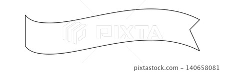 簡單的絲帶標題材料 簡單的絲帶標題材料 140658081
