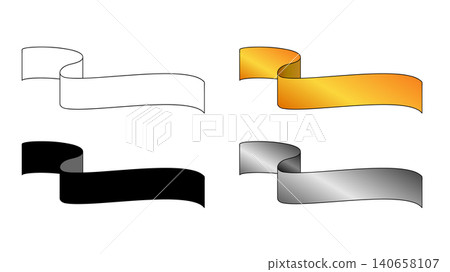 Simple ribbon heading material Simple ribbon heading material 140658107