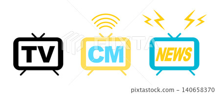 simple tv illustration simple tv illustration 140658370