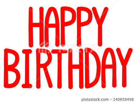 生日快樂(紅色文字) 生日快樂(紅色文字) 140658498