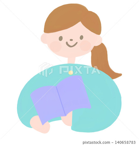一幅北歐風格的插畫,描繪了一位女教師手捧一本書。 一幅北歐風格的插畫,描繪了一位女教師手捧一本書。 140658783