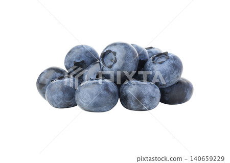 Stacked blueberries with rich color and texture, PNG 140659229