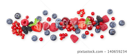 Colorful berries arranged neatly and fresh, PNG Colorful berries arranged neatly and fresh, PNG 140659234