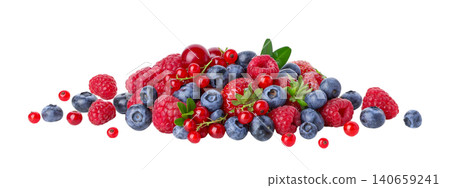 Fresh mixed raspberries, blueberries, and currants, PNG Fresh mixed raspberries, blueberries, and currants, PNG 140659241