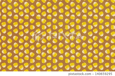 A pattern of many corn kernels (brown) A pattern of many corn kernels (brown) 140659295