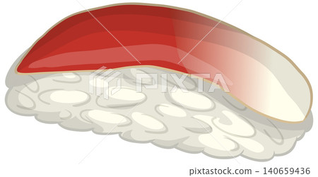 Vector Illustration of Fresh Tuna Nigiri Sushi on White Background Vector Illustration of Fresh Tuna Nigiri Sushi on White Background 140659436