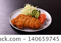 Crispy pork loin cutlet 140659745