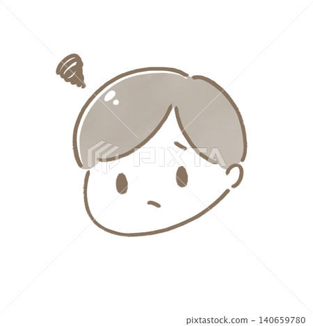 男孩臉上露出不悅的表情。 男孩臉上露出不悅的表情。 140659780