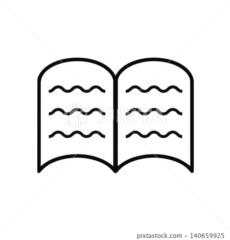 閱讀與學習書籍圖示向量圖 閱讀與學習書籍圖示向量圖 140659925