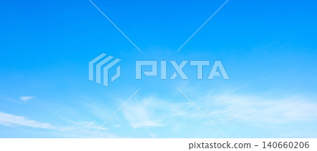 A simple landscape with a refreshing blue sky. 140660206