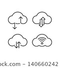 Cloud technology logo icon 140660242