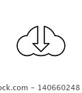 Cloud technology logo icon 140660248