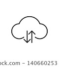 Cloud technology logo icon 140660253