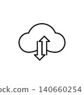 Cloud technology logo icon 140660254