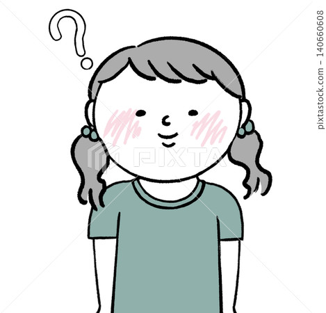 一幅描繪一位身份不明的女孩的人物插畫。 一幅描繪一位身份不明的女孩的人物插畫。 140660608