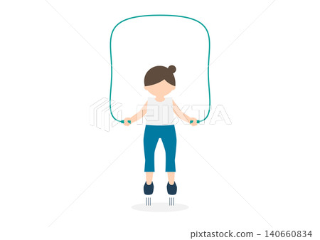 Women who jump rope Women who jump rope 140660834