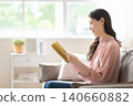A woman reading a book 140660882