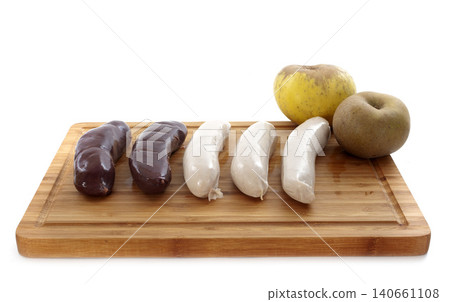 white and black pudding in studio white and black pudding in studio 140661108