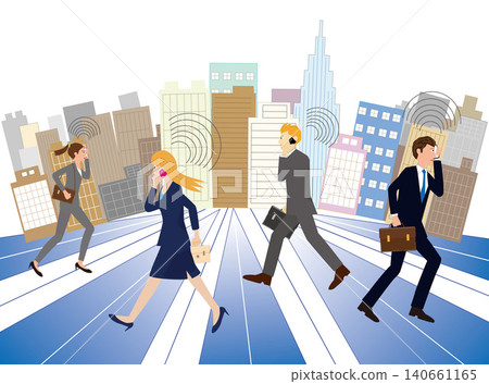 Businessmen are busy working all over the world. Businessmen are busy working all over the world. 140661165