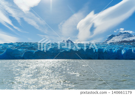 Patagonia glacier, blue ice, mountain, sky, water Patagonia glacier, blue ice, mountain, sky, water 140661179