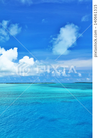Okinawa Miyakojima blue sky and sea Okinawa Miyakojima blue sky and sea 140661315