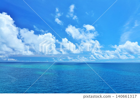 沖繩Miyakojima藍天和海 沖繩Miyakojima藍天和海 140661317