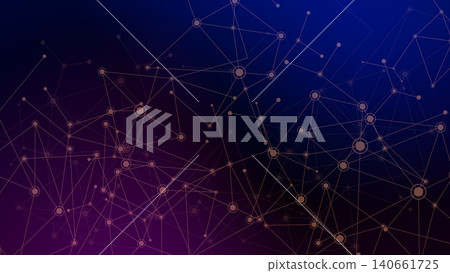 Abstract Futuristic Geometric Molecule on Dark Background, Vector Illustration Abstract Futuristic Geometric Molecule on Dark Background, Vector Illustration 140661725