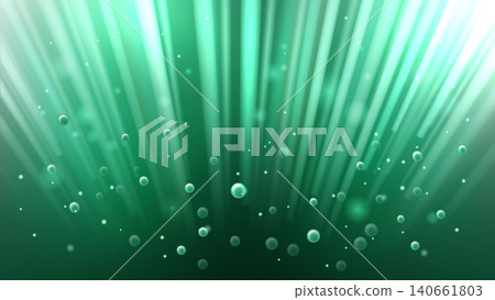 Blue Green Explosion with Blurred Effect, Stream Of Particles, Vector Illustration Blue Green Explosion with Blurred Effect, Stream Of Particles, Vector Illustration 140661803