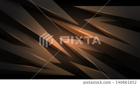 Abstract Luxury Black and Gold Geometric Shapes Background, Vector Illustration Abstract Luxury Black and Gold Geometric Shapes Background, Vector Illustration 140661852