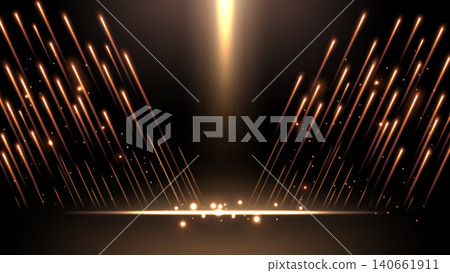 Abstract Glowing Diagonal Take Off Lighting Lines on Dark Background with Lighting Effect and Sparkle, Vector Illustration Abstract Glowing Diagonal Take Off Lighting Lines on Dark Background with Lighting Effect and Sparkle, Vector Illustration 140661911