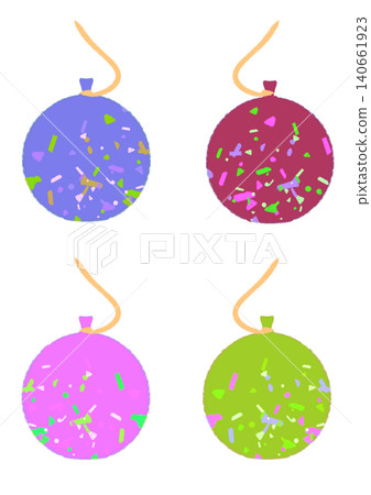 彩色水球向量插圖集 2 140661923