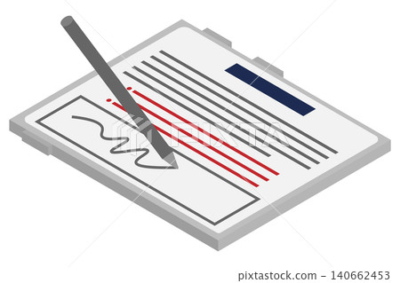 An image illustrating an electronic signature being written with a pen on an isometric tablet device. An image illustrating an electronic signature being written with a pen on an isometric tablet device. 140662453