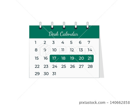 Holydays Calendar Vector Illustration Holydays Calendar Vector Illustration 140662858