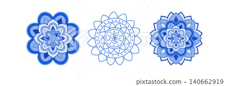 Ornamental Geometric luxury mandala pattern collection vector design Ornamental Geometric luxury mandala pattern collection vector design 140662919