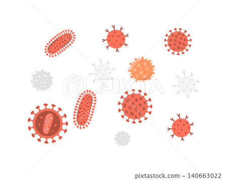 Virus and Backteria Medical vector illustration Virus and Backteria Medical vector illustration 140663022