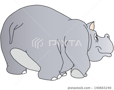 手繪動物插畫 ☆ 河馬 手繪動物插畫 ☆ 河馬 140663240
