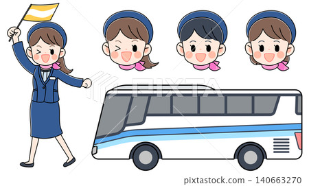 公車指南和公車插圖套裝 公車指南和公車插圖套裝 140663270