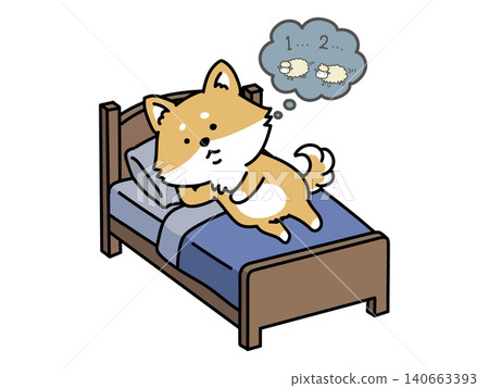 Dogs who have trouble falling asleep due to menopausal insomnia and stress. Dogs who have trouble falling asleep due to menopausal insomnia and stress. 140663393